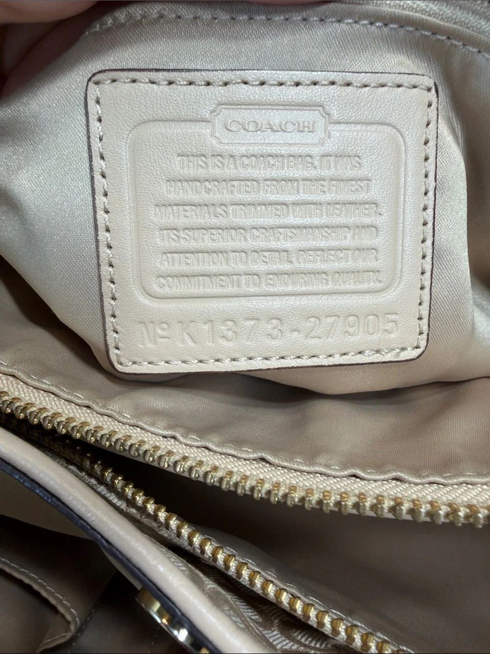Coach 2013 Soft Glam Op Art Pearlescent Carryall Bag EUC